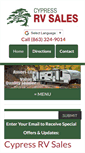 Mobile Screenshot of cypressrvsales.com